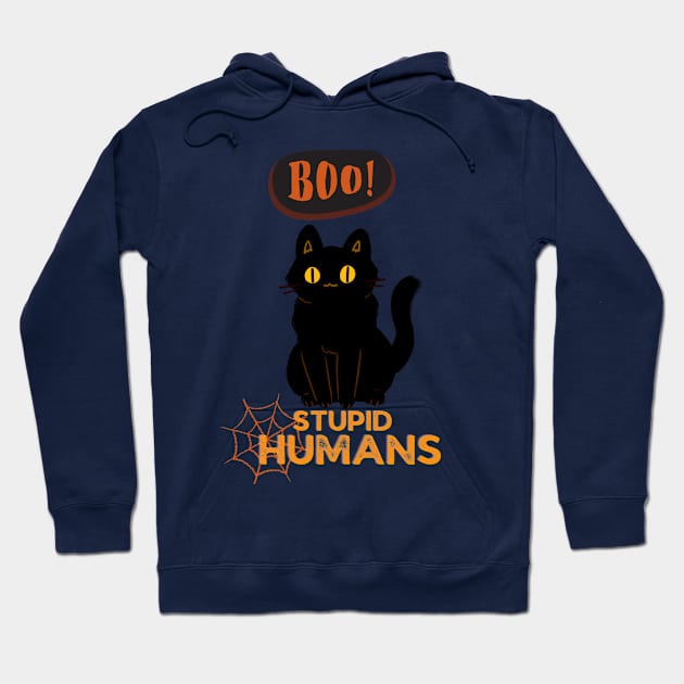 Boo Stupid Humans Hoodie by NICHE&NICHE